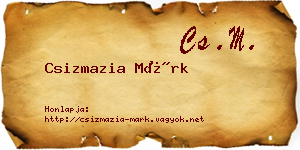 Csizmazia Márk névjegykártya